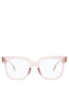 Matchesfashion.com Dior Eyewear - Diorcd1 Square Frame Acetate Glasses - Womens - Clear