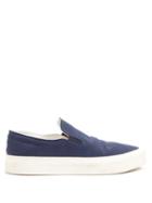 Matchesfashion.com The Row - Mary H Slip-on Canvas Trainers - Womens - Navy