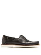 Matchesfashion.com Gucci - Delta Leather Deck Shoes - Mens - Black Multi