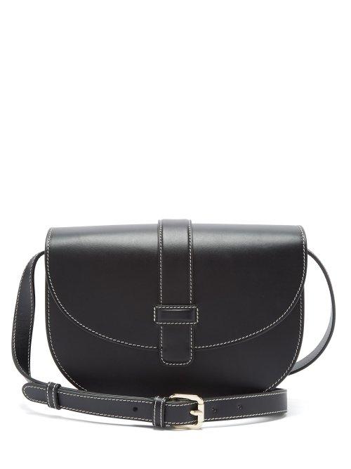 Matchesfashion.com A.p.c. - Eloise Leather Saddle Bag - Womens - Black