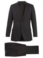 Matchesfashion.com Kilgour - Birdseye Single Breasted Wool Suit - Mens - Charcoal
