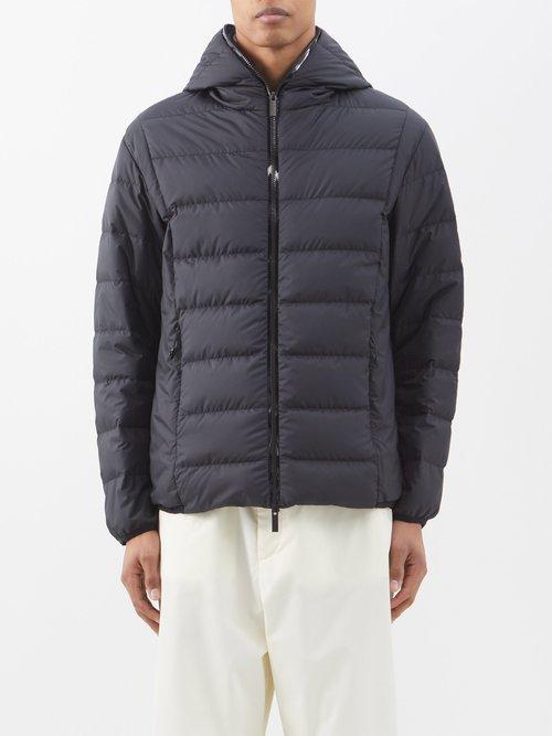 Moncler - Hadar Quilted Ripstop Down Coat - Mens - Black