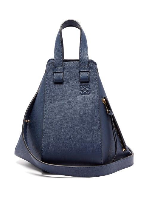 Matchesfashion.com Loewe - Hammock Small Leather Tote Bag - Womens - Navy