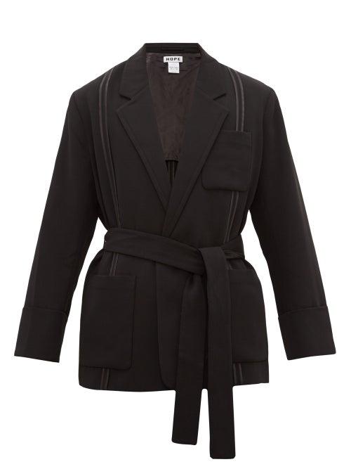 Matchesfashion.com Hope - Asza Wrap Crepe Blazer - Mens - Black