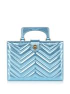 Gucci Broadway Metallic-leather Clutch