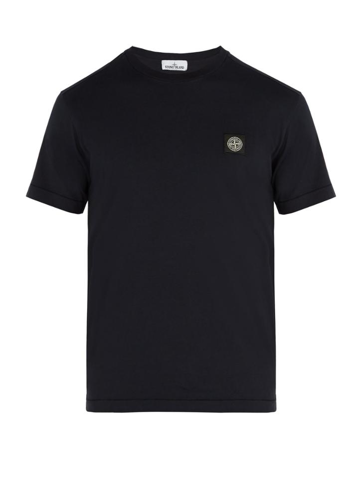 Stone Island Logo-patch Cotton T-shirt
