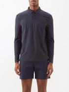 Jacques - Tennis Long-sleeved Stretch-jersey Polo Shirt - Mens - Navy