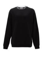 Matchesfashion.com Acne Studios - Logo-jacquard Cotton Sweatshirt - Mens - Black