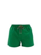 Matchesfashion.com Paul Smith - Drawstring Swim Shorts - Mens - Green