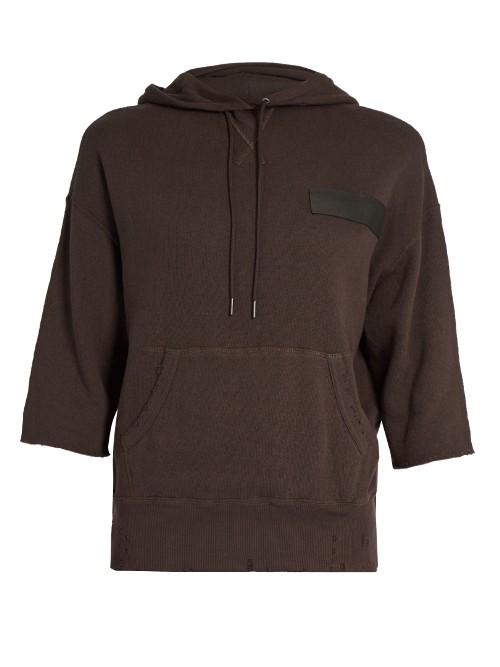 R13 Hooded Surplus-knit Cotton Top