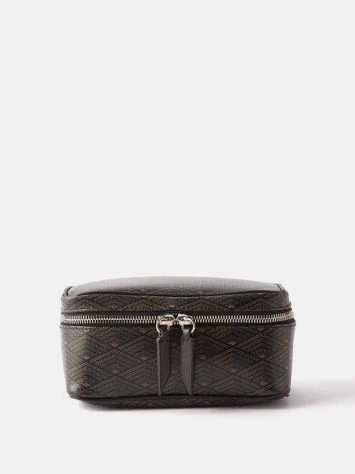 Mtier - Xs Monogram-print Coated Canvas Packing Pouch - Mens - Brown Multi