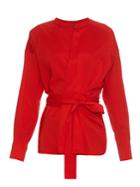 Isabel Marant Dorcey Silk And Wool-blend Wrap Top