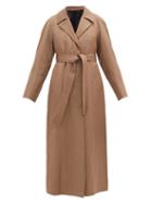Matchesfashion.com Lemaire - Tie-waist Wool-blend Coat - Womens - Light Brown