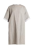 Raey Crinkle-cotton Contrast-sleeve T-shirt Dress