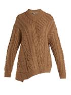 Matchesfashion.com Stella Mccartney - Oversized Virgin Wool Blend Sweater - Womens - Camel