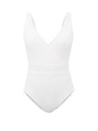 Cossie + Co - The Ashley V-neck Swimsuit - Womens - White