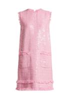 Msgm Sequin-embellished Cotton-blend Tweed Mini Dress