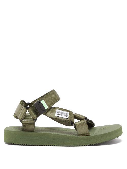 Matchesfashion.com Suicoke - Depa Cab Velcro Strap Sandals - Womens - Khaki