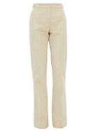 Matchesfashion.com Gabriela Hearst - Thompson Cotton Corduroy Slim Leg Trousers - Womens - Beige