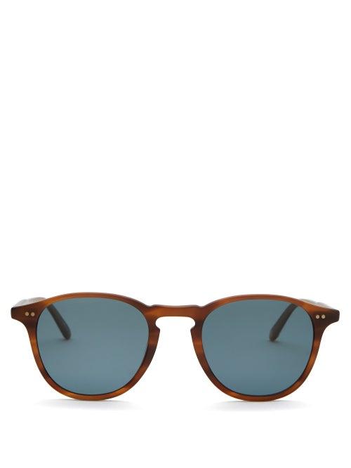Matchesfashion.com Garrett Leight - Hampton Round Tortoiseshell-acetate Sunglasses - Mens - Tortoiseshell