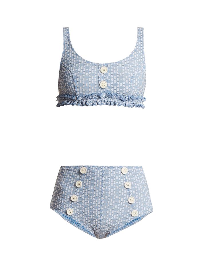 Lisa Marie Fernandez Colby Ruffled Bikini