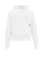 Matchesfashion.com Helmut Lang - Masc Logo Print Cotton Hooded Sweatshirt - Mens - White