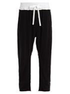 Haider Ackermann Contrast-waist Cotton-jersey Track Pants