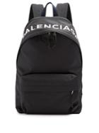 Balenciaga Logo-embroidered Backpack