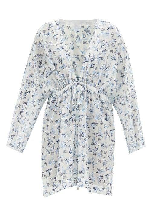 Max Mara Beachwear - Baco Dress - Womens - White Navy