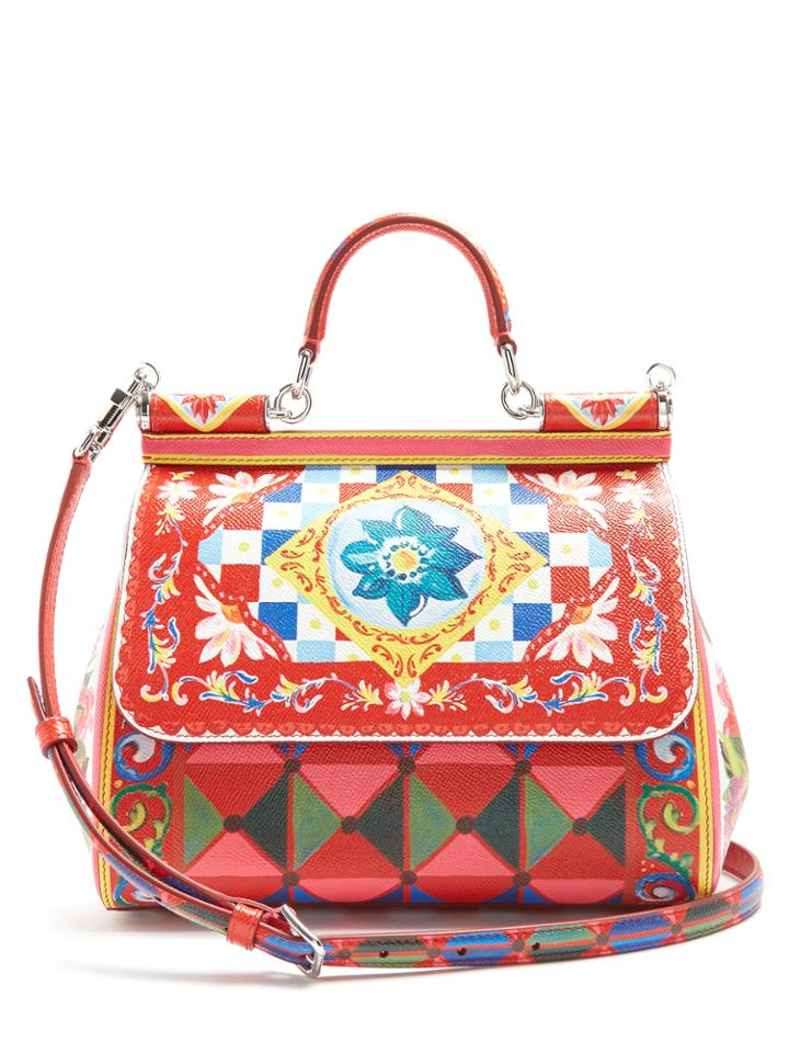 Dolce & Gabbana Sicily Medium Majolica-print Cross-body Bag