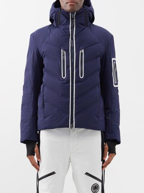 Bogner - Felian-d Hooded Quilted Down Ski Jacket - Mens - Blue Navy