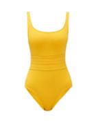 Matchesfashion.com Eres - Asia Panelled-front Swimsuit - Womens - Yellow