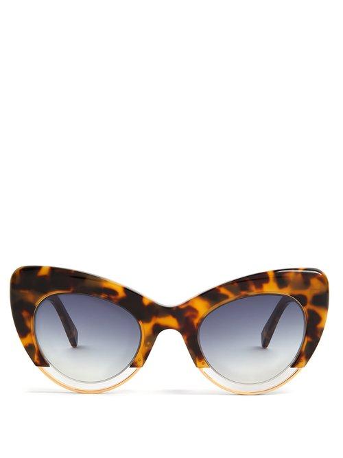 Matchesfashion.com Sartorialeyes - Cat Eye Tortoiseshell Sunglasses - Womens - Tortoiseshell