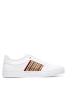Matchesfashion.com Paul Smith - Artist Stripe Leather Low Top Trainers - Mens - White