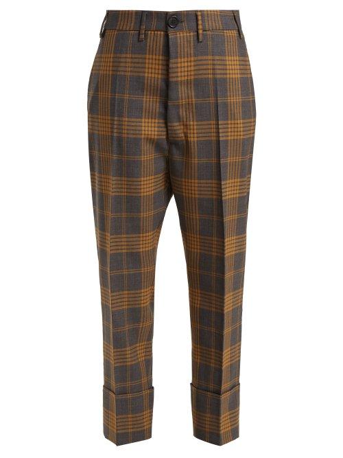 Matchesfashion.com Vivienne Westwood - Tartan Wool Trousers - Womens - Grey