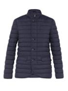Matchesfashion.com Herno - Lightweight Quilted Down Jacket - Mens - Navy