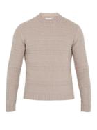 Boglioli Striped Cable-knit Wool-blend Sweater