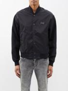 Dolce & Gabbana - Logo-plaque Padded Bomber Jacket - Mens - Black