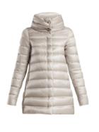 Matchesfashion.com Herno - Amelia Quilted Down Jacket - Womens - Silver