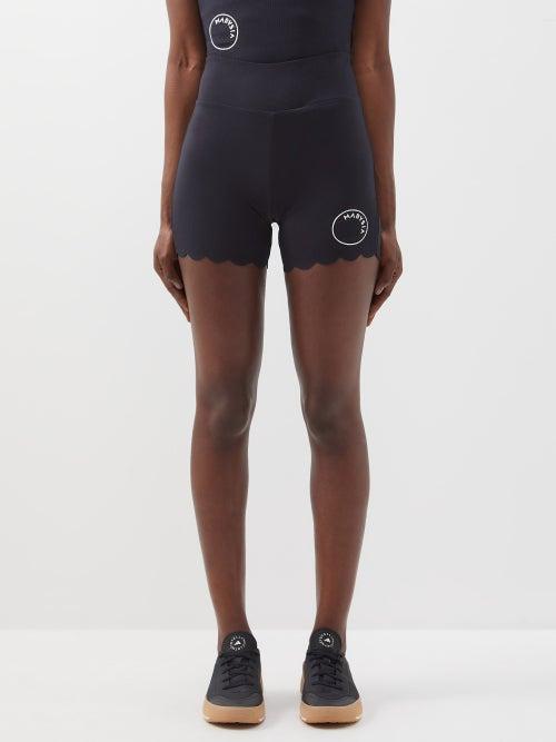 Marysia Sport - Billy Jean Scalloped Shorts - Womens - Black