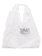 Matchesfashion.com Mm6 Maison Margiela - Japanese Tulle Overlay Shoulder Bag - Womens - White