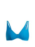Matchesfashion.com Araks - Elias Asymmetric Strap Bikini Top - Womens - Blue
