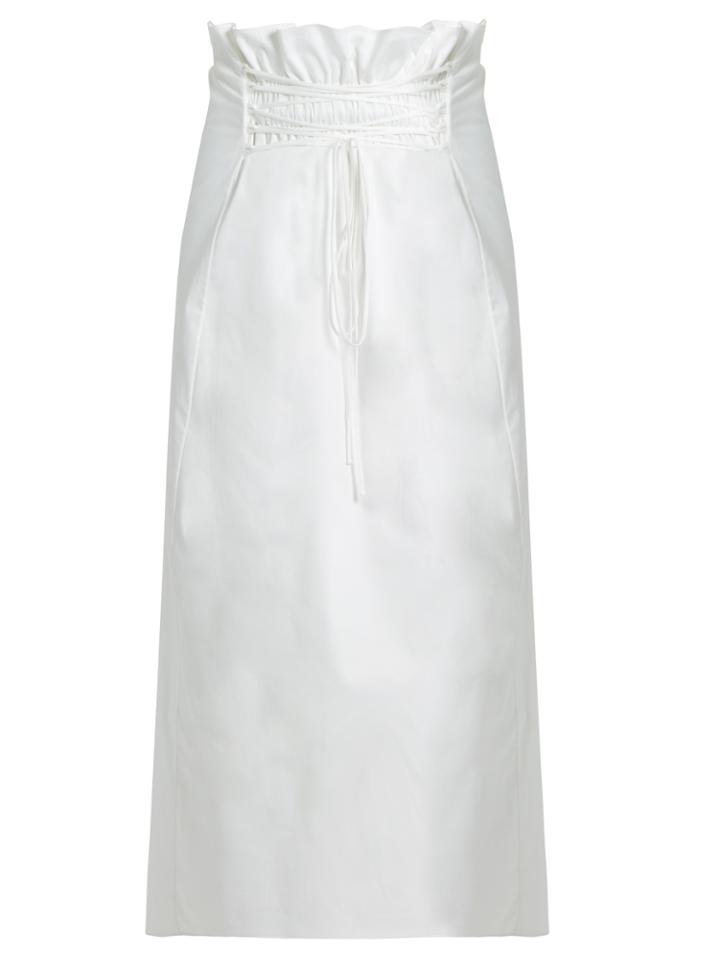 The Row Daul Stretch-cotton Midi Skirt