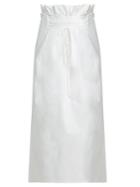 The Row Daul Stretch-cotton Midi Skirt