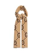 Matchesfashion.com Gucci - Gg-jacquard Wool-blend Scarf - Mens - Beige