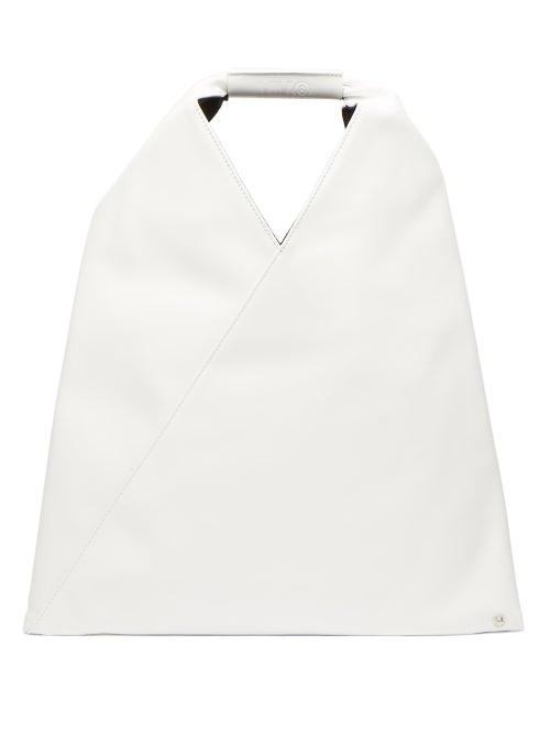 Ladies Bags Mm6 Maison Margiela - Japanese Small Padded Faux Leather Shoulder Bag - Womens - White