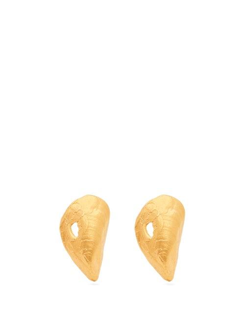 Matchesfashion.com Alighieri - The Creator 24kt Gold-plated Earrings - Womens - Gold