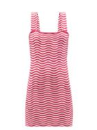 Matchesfashion.com Solid & Striped - The Ryan Striped Jersey Mini Sundress - Womens - Red White