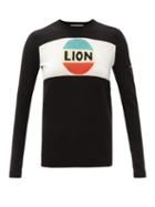 Matchesfashion.com Bella Freud - Lion-intarsia Wool Sweater - Womens - Black
