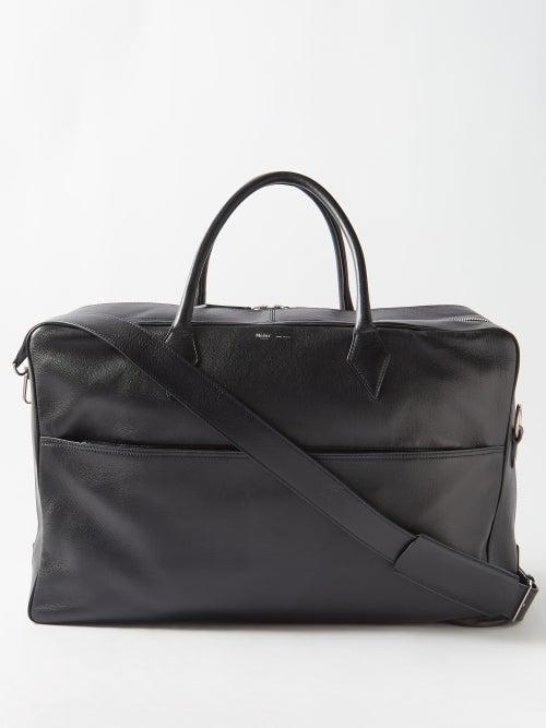 Mtier - Closer Leather Holdall - Mens - Dark Navy